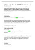 ANCC Complete Certification Exam 2026&sol;2027 Update with Questions and &NewLine;Answers Graded A&plus;