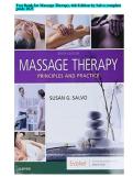 Test Bank for Massage Therapy&comma; 6th Edition by Salvo complete &NewLine;guide 2025