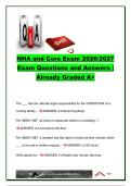 NHA & Core Nursing Home Administrator Exam 2026&sol;2027 &ndash; 300&plus; Questions & Answers&comma; OBRA&comma; CMS&comma; Finance&comma; HR & Life Safety &ndash; Nursing Home Administration