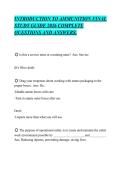 INTRODUCTION TO AMMUNITION FINAL&NewLine;STUDY GUIDE 2026 COMPLETE&NewLine;QUESTIONS AND ANSWERS&period;