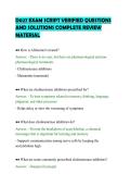 D027 EXAM SCRIPT VERIFIED QUESTIONS&NewLine;AND SOLUTIONS COMPLETE REVIEW&NewLine;MATERIAL