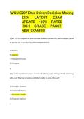 WGU C207 Data Driven Decision Making &NewLine;2026   &NewLine;LATEST   EXAM &NewLine;UPDATE 100&percnt; RATED &NewLine;HIGH GRADE PASS&excl;&excl;&excl; &NewLine;NEW EXAM&excl;&excl;&excl;&excl;&excl;