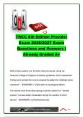 TNCC 8th Edition Provider Exam 2026&sol;2027 &ndash; 40&plus; Questions & Answers&comma; Trauma Assessment&comma; Shock&comma; TBI&comma; Burns & Airway &ndash; Emergency Nurses Association
