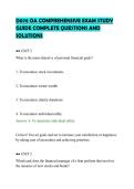 D076 OA COMPREHENSIVE EXAM STUDY&NewLine;GUIDE COMPLETE QUESTIONS AND&NewLine;SOLUTIONS