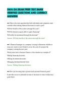 D076 OA EXAM PREP TEST BANK&NewLine;VERIFIED QUESTIONS AND CORRECT&NewLine;ANSWERS&NewLine;