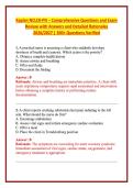 Kaplan NCLEX-PN &ndash; Comprehensive Questions and Exam Review with Answers and Detailed Rationales 2026&sol;2027 &vert; 300&plus; Questions Verified