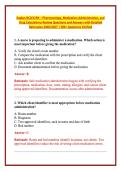 Kaplan NCLEX-RN &ndash; Pharmacology&comma; Medication Administration&comma; and Drug Calculations Review Questions and Answers with Detailed Rationales 2026&sol;2027 &vert; 300&plus; Questions Verified
