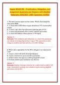Kaplan NCLEX-RN &ndash; Prioritization&comma; Delegation&comma; and Assignment Questions and Answers with Detailed Rationales 2026&sol;2027 &vert;300&plus; Questions Verified