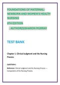 Foundations of Maternal-Newborn and Women's Health Nursing 8th Ed&period; NGN Practice Qs&NewLine;