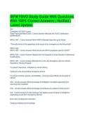 ISFM FSVO Study Guide With Questions &NewLine;With 100&percnt; Correct Answers &vert; Verified &vert; &NewLine;Latest Update&period; 