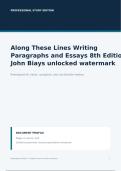 Along These Lines 8th Edition Test Bank &vert; Writing Paragraphs and Essays &vert; Complete Chapter Tests
