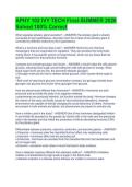 APHY 102 IVY TECH Final-SUMMER 2026 &NewLine;Solved 100&percnt; Correct