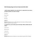D236 Pathophysiology Midterm Practice Exam 2026 &vert;WGU&NewLine;