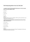 D236 Pathophysiology Midterm Practice Exam 2026 &vert;WGU &NewLine;