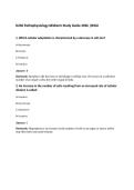 D236 Pathophysiology Midterm Study Guide 2026 &vert;WGU&NewLine;