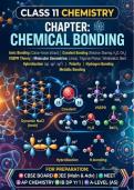 Advanced High School Class 11 Chemistry Chemical Bonding Notes