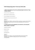 D236 Pathophysiology Week 7 Practice Quiz 2026 &vert;WGU&NewLine;