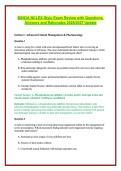 BSN3A NCLEX-Style Exam Review with Questions&comma; Answers and Rationales 2026&sol;2027 Update