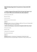 D236 Pathophysiology Week 8 Comprehensive Study Guide 2026&NewLine;&vert;WGU&NewLine;