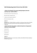 D236 Pathophysiology Week 8 Practice Exam 2026 &vert;WGU&NewLine;