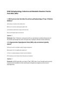 D236 Pathophysiology&colon; Endocrine and Metabolic Disorders Practice&NewLine;Pack 2026 &vert;WGU