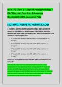 NUR 376 Exam 2 &ndash; Applied Pathophysiology &ndash; &NewLine;&lpar;2026&rpar; Actual Questions & Answers &NewLine;&lpar;Concordia&rpar; 100&percnt; Guarantee Pass 