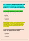 NUR 376 Exam 4 &ndash; Applied Pathophysiology &lpar;2026&rpar; &NewLine;Concordia University&comma; St&period; Paul &ndash; Comprehensive &NewLine;Practice Exam Questions with Detailed Rationales