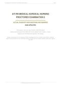 ATI RN MEDICAL-SURGICAL PROCTORED EXAM 2026&sol;2027 &vert; NGN Questions & Answers &vert; Pass Guaranteed - A&plus; Graded&NewLine;&NewLine;