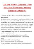 Leik FNP Practice Questions & Answers Study Guide 2025&sol;2026