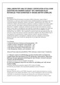 CWEA LABORATORY ANALYST GRADE 3 CERTIFICATION ACTUAL EXAM &NewLine;QUESTIONS AND ANSWERS 2026&sol;2027 100&percnt; VERIFIED&vert;DETAILED &NewLine;RATIONALES &ndash;PASS GUARANTEED A&plus; GRADED &vert;INSTANT DOWNLOAD 