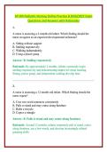 ATI RN Pediatric Nursing Online Practice B 2026&sol;2027 Exam Questions and Answers with Rationales