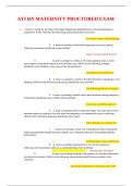 ATI RN Maternity Proctored Exam Study Guide 2027