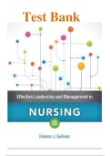 Effective Leadership & Management in Nursing&comma; 9e  &NewLine;&lpar;Sullivan&rpar; 