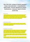 New York Life&comma; Accident & Health Insurance &NewLine;Exam 17&NewLine;55 2026&sol;2027 &vert; Comprehensive &NewLine;Study Guide &vert; Practice Questions & Answer &NewLine;Explanations &vert; Insurance Agent & Broker &NewLine;Exam Prep 