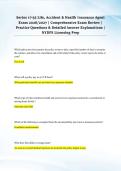 Series 17&NewLine;55 Life&comma; Accident & Health Insurance Agent &NewLine;Exam 2026&sol;2027 &vert; Comprehensive Exam Review &vert; &NewLine;Practice Questions & Detailed Answer Explanations &vert; &NewLine;NYDFS Licensing Prep 