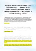 New York Series 17&NewLine;55 Insurance Exam &NewLine;Prep 2026&sol;2027 &vert; Complete Study &NewLine;Guide &vert; Practice Questions&comma; Detailed &NewLine;Answer Explanations & Life&comma; Accident & &NewLine;Health Licensing Review 