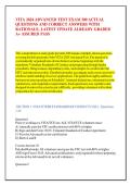 VITA 2024 ADVANCED TEST EXAM 300 ACTUAL &NewLine;QUESTIONS AND CORRECT ANSWERS WITH &NewLine;RATIONALE&comma; LATEST UPDATE ALREADY GRADED &NewLine;A&plus; ASSURED PASS 