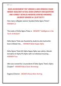 DELTA ACHIEVEMENT TEST VERSION 1 AND VERSION 2 EXAM &NewLine;NEWEST 2026&sol;2027 ACTUAL EXAM COMPLETE 400 QUESTIONS &NewLine;AND CORRECT DETAILED ANSWERS &lpar;VERIFIED ANSWERS&rpar; &NewLine;&vert;ALREADY GRADED A&plus;&vert;&vert;JUST OUT&excl;&excl;&excl;