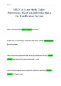 MEDCA Exam Study GuidePhlebotomy 2026&vert;Comprehensive Q&A&NewLine;For Certification Success&NewLine;