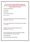 DOT Exam Version B Newest 2026&sol;2027 Complete 100 &NewLine;Questions And Correct Detailed Answers &lpar;Verified Answers&rpar; &NewLine;&vert;Already Graded A&plus;&vert;&vert;Just Out&excl;&excl;&excl; 