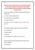 DRIVER ED FINAL EXAM VERSION 1 AND 2 NEWEST 2026&sol;2027 &NewLine;ACTUAL EXAM COMPLETE 200 QUESTIONS AND CORRECT &NewLine;DETAILED ANSWERS &lpar;VERIFIED ANSWERS&rpar; &vert;ALREADY GRADED &NewLine;A&plus;&vert;&vert;JUST OUT&excl;&excl;&excl; 