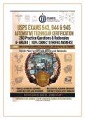 USPS Exams 943&comma; 944 & 945 Automotive Technician Certification Exam Prep 2026&sol;2027 &vert; 200 Practice Questions with Correct Answers & Detailed Rationales &vert; USPS Automotive Technician Study Guide