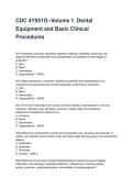 CDC 4Y051O--Volume 1&period; Dental Equipment and Basic Clinical Procedures Questions with Detailed Explanations &lpar;2026&sol;2027&rpar;