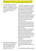 TExES&colon; Special Education EC-12 Test 1 with all Correct & 100&percnt; Verified Answers &vert;Actual Complete Update &vert;Already Graded A&plus;
