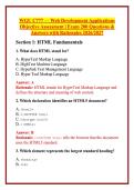 WGU C777 &mdash; Web Development Applications Objective Assessment &vert; Exam 200 Questions & Answers with Rationales 2026&sol;2027