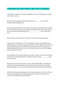 CNOR PRACTICE QUESTIONS &vert;&vert; 100&percnt; EXACT ANSWERS&period;