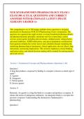 NUR 2474 RASMUSSEN PHARMACOLOGY EXAM 1 &NewLine;EXAM 300 ACTUAL QUESTIONS AND CORRECT &NewLine;ANSWERS WITH RATIONALE LATEST UPDATE &NewLine;ALREADY GRADED A&plus; 
