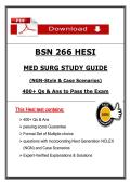 BSN BSN 266 HESI Med Surg Study Guide &ndash; &lpar;2026&sol;2027&rpar; Actual Questions&comma; Verified Answers with Rationales &vert; Guarantee Pass