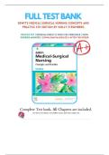 Test Bank For Dewit&rsquo;s Medical Surgical Nursing Concepts and Practice 4th Edition By Holly Stromberg 9780323608442 Chapter 1-49 All Chapters with Answers and Rationals&NewLine;