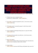 TCRCR CERTIFICATION LATEST&NewLine;2026&sol;2027 ACTUAL EXAM QUESTIONS&NewLine;WITH CORRECT ANSWERS 100&percnt;&NewLine;VERIFIED GRADED A&plus;